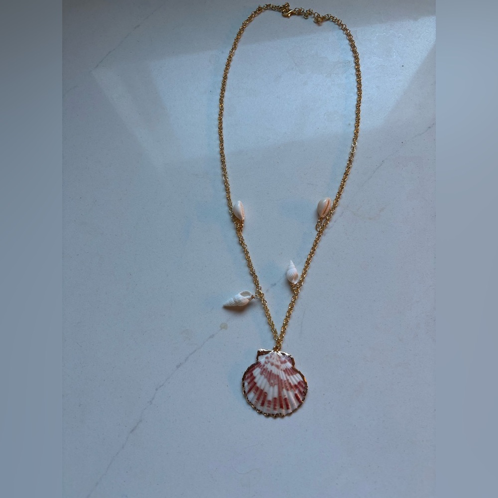 Handmade Dainty Shell Charm Necklace